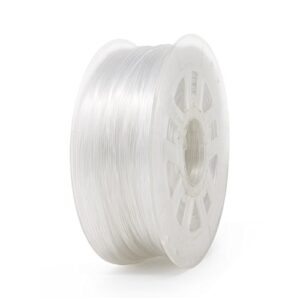 gizmo dorks 3mm (2.85mm) pla filament 1kg / 2.2lb for 3d printers, transparent