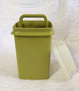 tupperware small square pick a deli pickle or olive keeper container, green