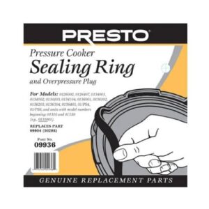 amazon brand - presto pressure cooker sealing ring, black