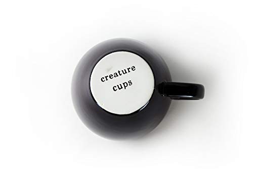 CREATURE CUPS Cthulhu Ceramic Cup (11 Ounce, Black Exterior) - Creepy Cups - Hidden Animal Inside Mug - Birthday, Halloween, Spooky Gift for Coffee & Tea Lovers