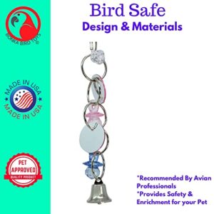 Bonka Bird Toys 1741 Mirror Mirror Small Medium Bird Toy Parrot Cage Craft Toys Cages African Grey Conure Cockatiel