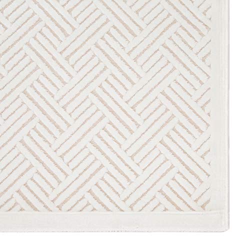 Jaipur Living Thatch 5' x 7'6" Power-Loomed Texture-Rich Geometric Area Rug, White