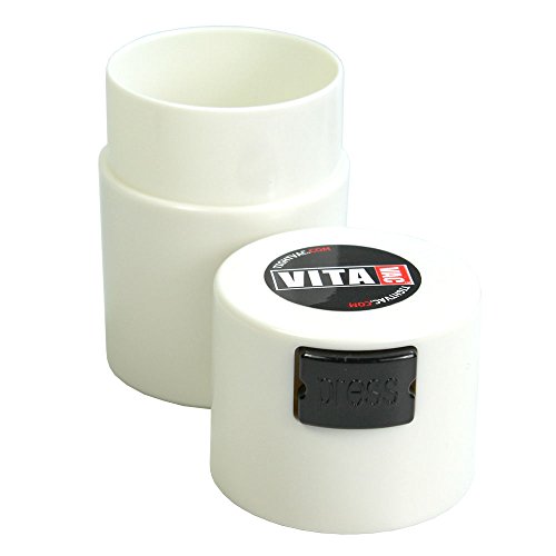 Vitavac - 5g to 20 grams Vacuum Sealed Container - White