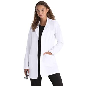 barco grey's anatomy signature women's 32" three pocket lab coat white s