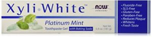 now foods xyliwhite, baking soda toothpaste, platinum mint, 6.4-ounces pack of 4