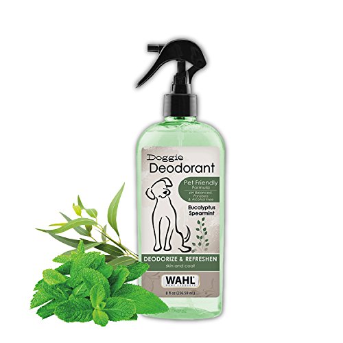 Wahl Deodorizing & Refreshing Pet Deodorant for Dogs - Eucalyptus & Spearmint Scent to Refresh the Skin and Coat - Model 820011A