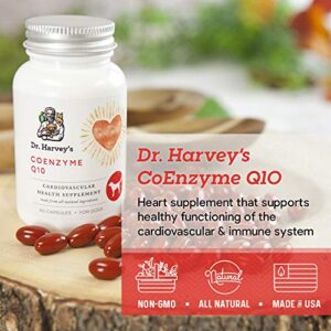 Dr. Harvey's Coenzyme Q10 - Heart & Cardiovascular Support Supplements for Dogs, 60 Capsules