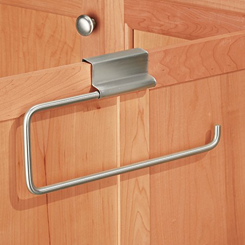 InterDesign Kitchen, Brushed Stainless Steel Forma Over The Cabinet Paper Towel Holder