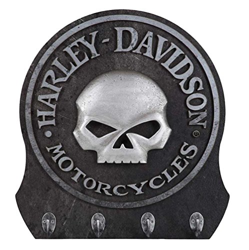 Harley-Davidson Sculpted 3D Willie G Skull Key Rack, Textured Finish HDL-15313