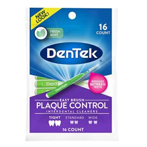 dentek easy brush fresh mint extra tight interdental cleaners - 16 ct