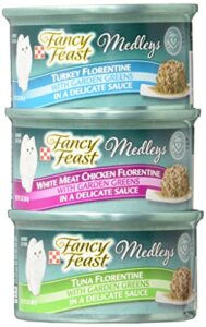purina fancy feast elegant medley's florentine collection gourmet cat food - 12 ct