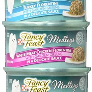 Purina Fancy Feast Elegant Medley's Florentine Collection Gourmet Cat Food - 12 CT