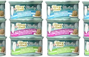 Purina Fancy Feast Elegant Medley's Florentine Collection Gourmet Cat Food - 12 CT