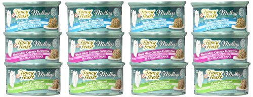 Purina Fancy Feast Elegant Medley's Florentine Collection Gourmet Cat Food - 12 CT