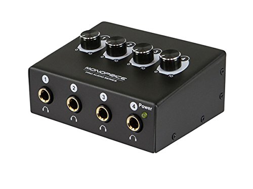 Monoprice 615220 4-Channel Headphone Amplifier