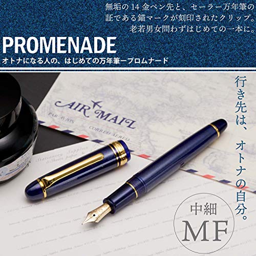 Sailor Pen fountain pen Promenade in fine 11-1031-340 Shining Blue