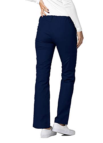 Adar Universal Scrubs for Women - Drawstring Straight Leg Scrub Pants - 510 - Navy - S