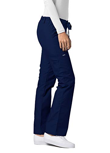 Adar Universal Scrubs for Women - Drawstring Straight Leg Scrub Pants - 510 - Navy - S