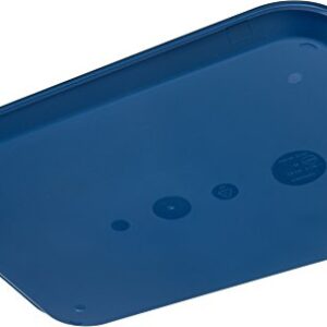 Carlisle FoodService Products Cafe Plastic Fast Food Tray, 14" x 18", Blue, (Pack of 12)