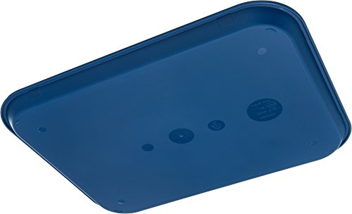 Carlisle FoodService Products Cafe Plastic Fast Food Tray, 14" x 18", Blue, (Pack of 12)