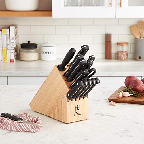 HENCKELS Fine Edge Pro Knife Block Set, 15-pc, Light Brown