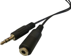 bafx products - 25 foot/feet stereo headphone extension cable - 3.5mm m/f jacks - shielded