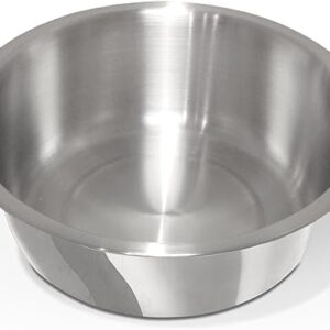 PetFusion Premium 304 Food Grade Stainless Steel Dog & Cat Bowls. Cat Bowls Shallow & Wide for Relief of Whisker Fatigue, 56-Ounce, Stainless