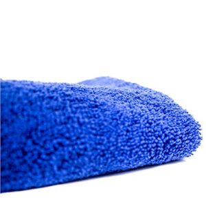 Zwipes 670-2PK Large Premium Absorbent Microfiber Drying Towel (Size: 40" x 25"), 2-Pack Pocketed Plush Lint-Free Cloth, Blue