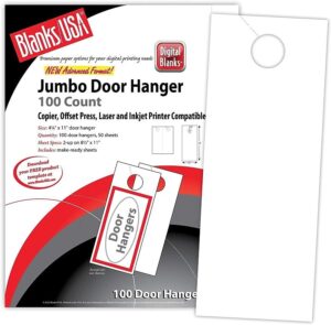 digital door hanger - 4.25" x 11", 100 door hangers