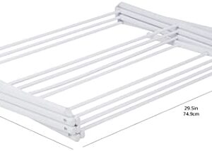 Amazon Basics Foldable Laundry Rack for Air Drying Clothing - 41.8" x 29.5" x 14.5", White