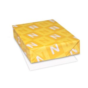 neenah royal sundance paper, 8.5" x 11", 24 lb, linen finish, brilliant white, 500 sheets (75101)