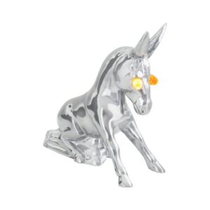 grand general 48160 chrome novelty donkey hood ornament with illuminated eyes