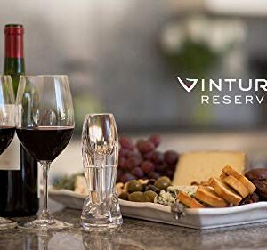 Vinturi Reserve Essential Red Wine Aerator Includes No Drip Stand, White