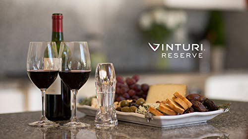 Vinturi Reserve Essential Red Wine Aerator Includes No Drip Stand, White