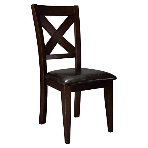 Homelegance Crown Point Dining Chair (Set of 2), Merlot