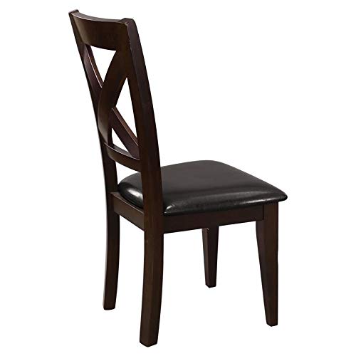 Homelegance Crown Point Dining Chair (Set of 2), Merlot