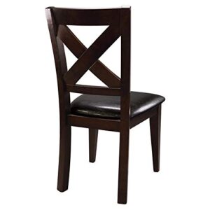 Homelegance Crown Point Dining Chair (Set of 2), Merlot