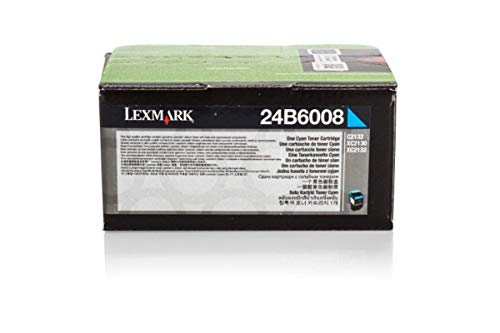 Lexmark 24B6008 XC2130 XC2132 Toner Cartridge (Cyan) in Retail Packaging