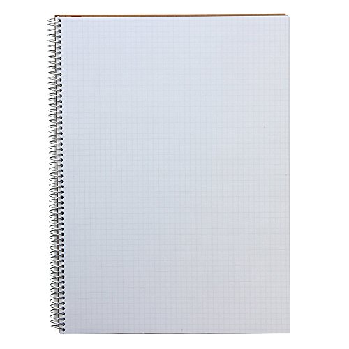 Maruman SPIRAL NOTE BASIC 8.98 x 11.69 inches (A4), 5mm-squared, 80 Sheets (N245ES)