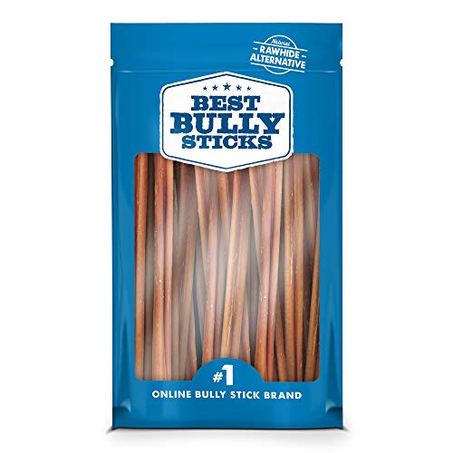 Best Bully Sticks 12 Inch All-Natural Bully Sticks for Dogs - 12” Fully Digestible, 100% Grass-Fed Beef, Grain and Rawhide Free | 25 Pack