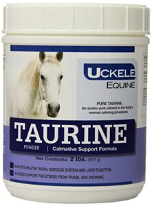 uckele taurine horse supplement - calmative support formula for horses - equine vitamin & mineral supplement - 2 pound (lb)