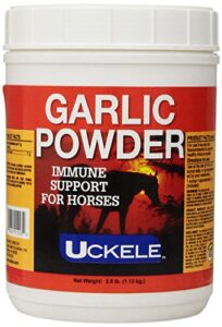 uckele garlic powder horse supplement for equine immune support - horse vitamin & mineral supplement - 2.5 pound (lb)