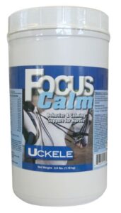 uckele focus calm horse supplement - calm and behavior supplement for horses - equine vitamin & mineral supplement - 2.6 pound (lb)