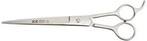 tamsco barber shear 9-inch curved blade stainless steel ice tempered beveled edge curved