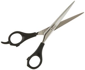 tamsco bird feather scissor 6-inch plastic handle stainless steel plastic molded handles beveled edge micro serrated blades great for grooming bird feathers