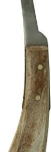 Tamsco Curved Hoof Knife/Cleaner Narrow Right Narrow Blade Right Wooden Handle Curved