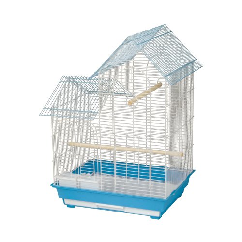 King's Cages ES 2016 H House top Bird cage Toy Toys Finches Lovebirds Canaries (Black)