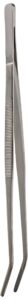 tamsco animal feeding tweezers tongs 12-inch rubber tipped stainless angled, serrated