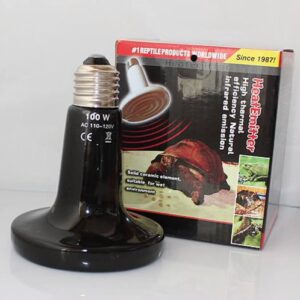 110v ceramic emitter heat lamp grow plant lamp zoo turtle pet reptile heater 200w watts (black)