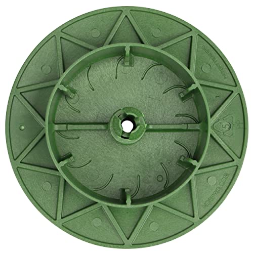 NDS 420C Pop-Up Drainage Emitter, for 3-Inch & 4-Inch Drain Fittings, Works with Drainage Systems Including Catch Basins, Green Plastic
